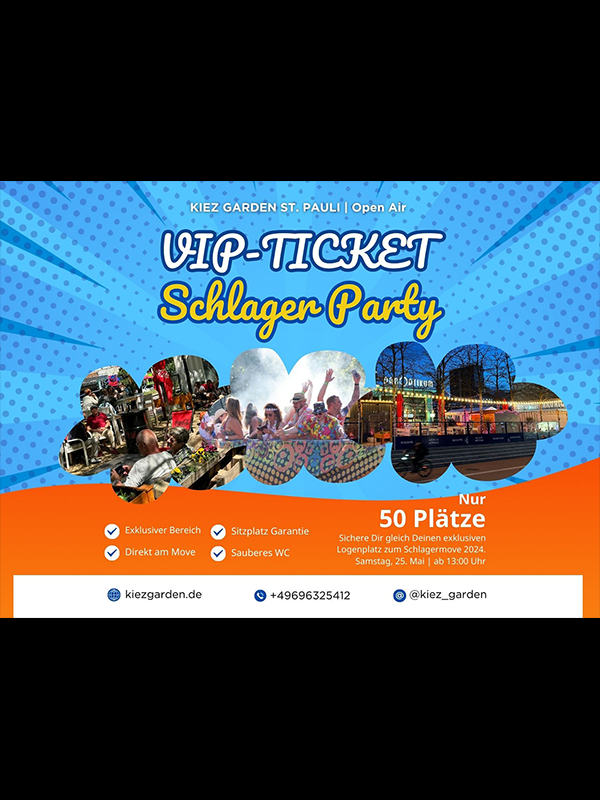 VIP-Ticket Schlager-Party