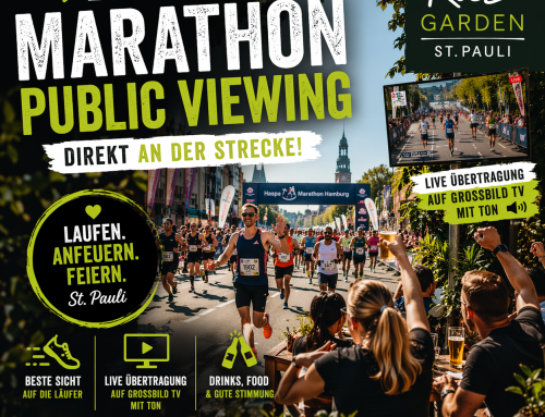Hamburg Marathon Public Viewing im Kiez Garden St. Pauli